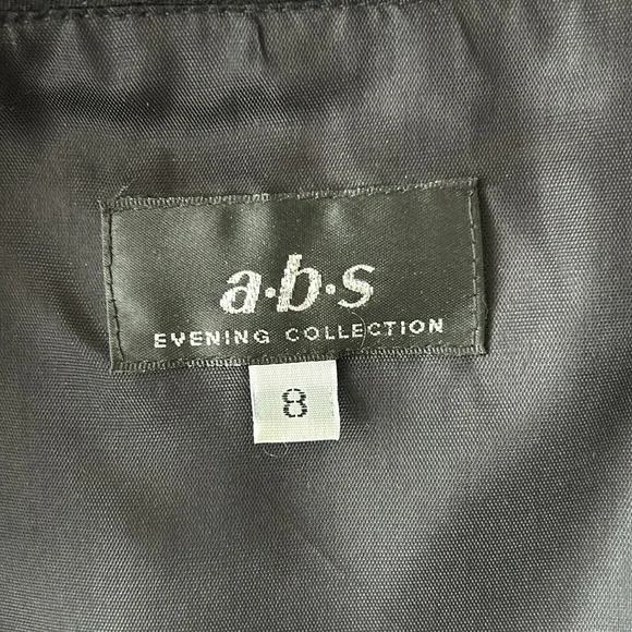 Vintage silk abs evening dress size 8 - Picture 6 of 13